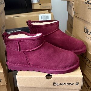BEARPAW Shorty Boots - NEW IN BOX- Chianti